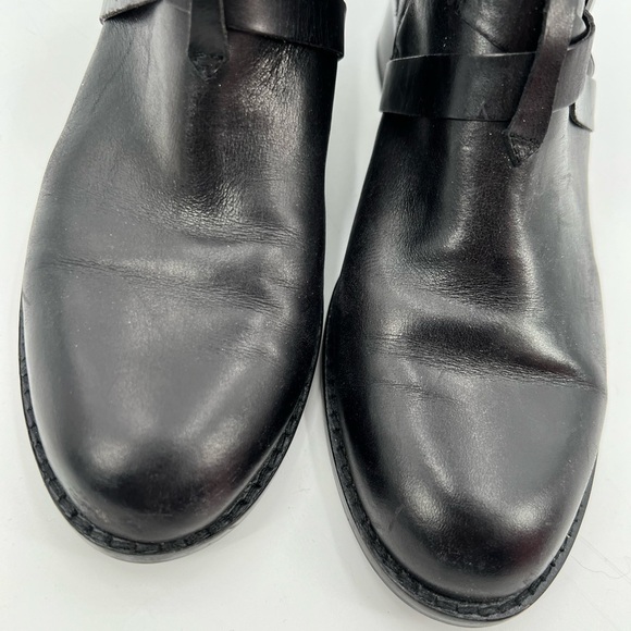 French Connection Yuri black leather boots shoes size 38.5/7.5 NWOT - Picture 6 of 15